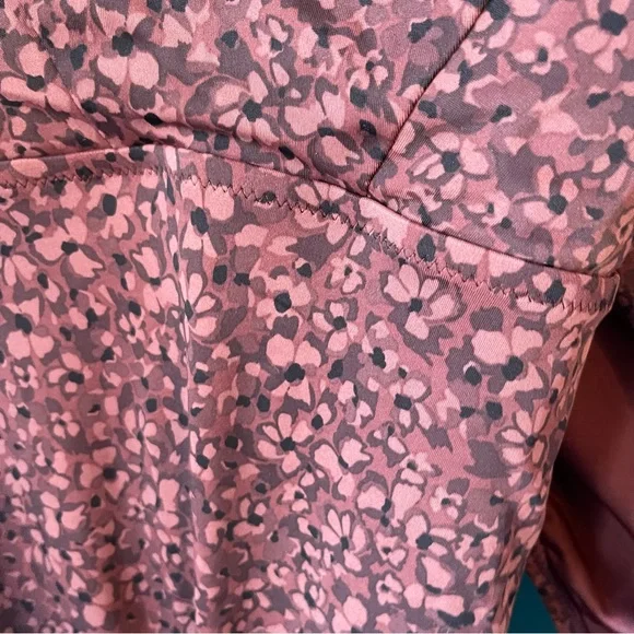 Athleta Swim Suit Tankini Set Brown Camo Leopard Sz Medium - Picture 3 of 6